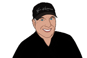 Abstract Artist Wink Sticker by Neil Kerman Gallery