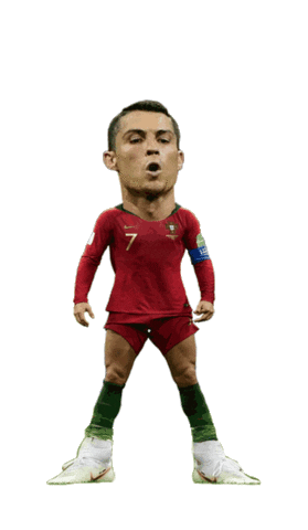 Cristiano Ronaldo Football Sticker
