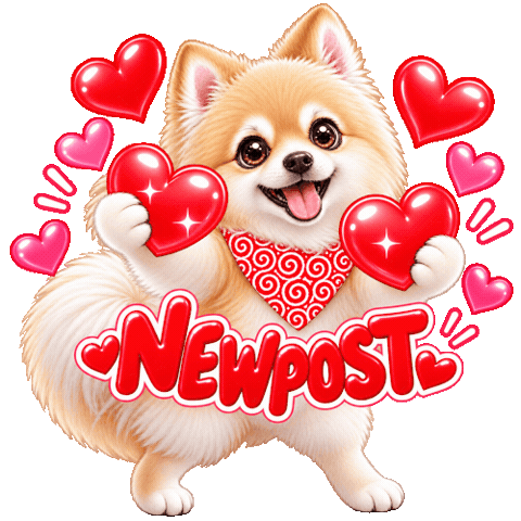 Heart 犬 Sticker