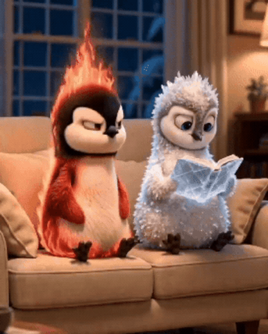 Penguin Love GIF