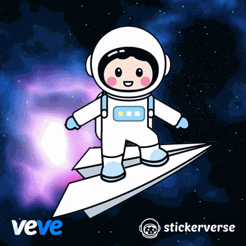 Flying In Space GIF by VeVe