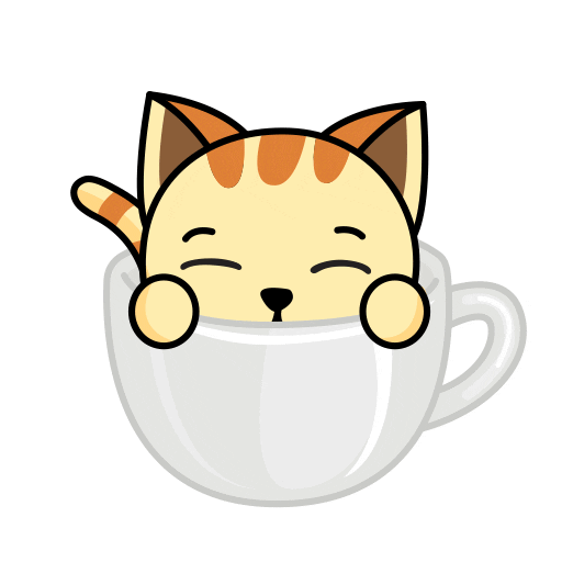Coffee Time Kitten GIF by GoodMorningCat