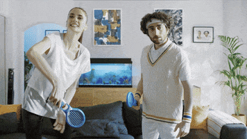 hokusfilm game tennis nintendo aquarium GIF