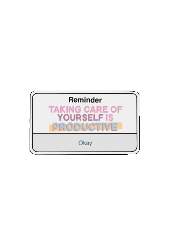 Self Care Reminder Sticker