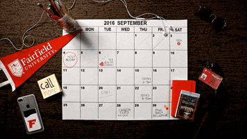 Notes Calendar GIF by fairfieldu