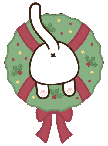 Cat Christmas Sticker