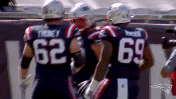 David Andrews Hug GIF by New England Patriots