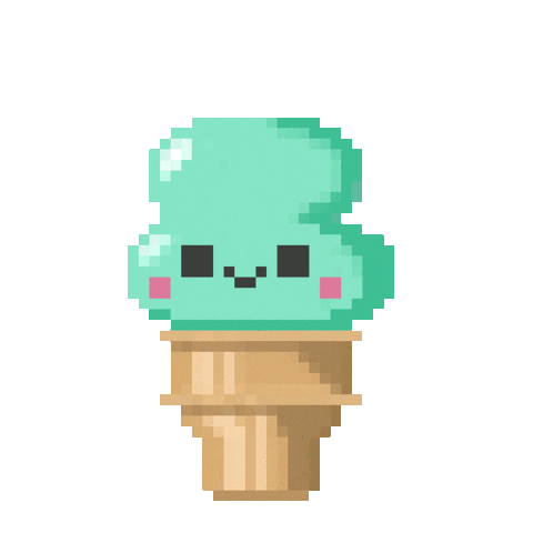Happy Ice Cream Sticker