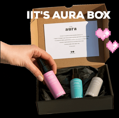 itsaura_it box unboxing staysafe handsanitizer GIF