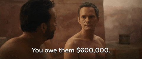 Neil Patrick Harris Debt GIF by The Unbearable Weight of Massive Talent