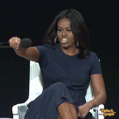 Michelle Obama Mic Drop GIF by BrownSugarApp