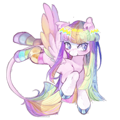Rainbow Pony Sticker