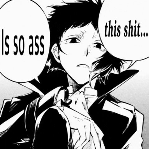 Disappointed Bungo Stray Dogs GIF