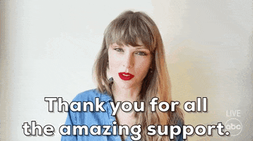Taylor Swift Thank You GIF by AMAs