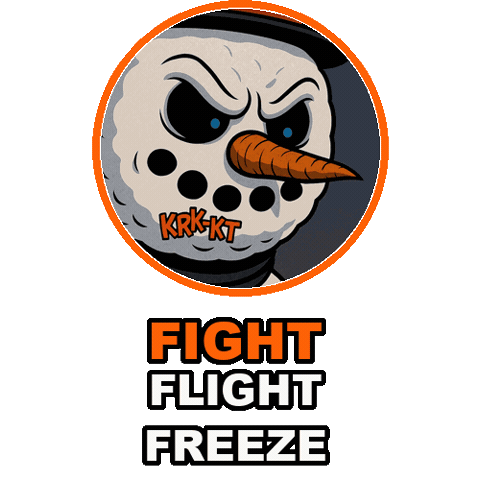 Freaky The Scary Snowman Sticker