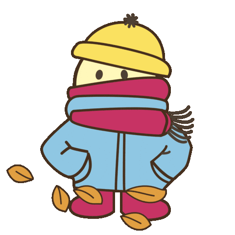 Winter Fall Sticker