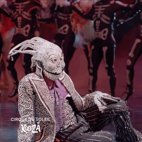 Skeleton Dance Hello GIF by Cirque du Soleil