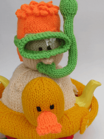 Rubber Duck Swimming GIF by TeaCosyFolk
