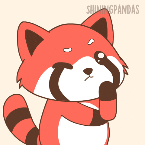 Pondering Red Panda GIF