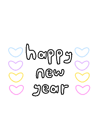 New Year Happy Life Sticker