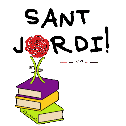 Sant Jordi Sticker by xpassarlestona