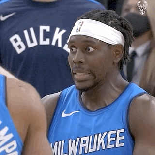 Jrue Holiday Reaction GIF by Milwaukee Bucks