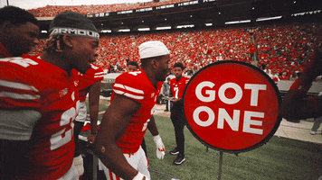 Badger Football Sport GIF by Wisconsin Badgers