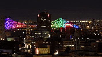 Pont Jacques Cartier Rainbow GIF by Moment Factory