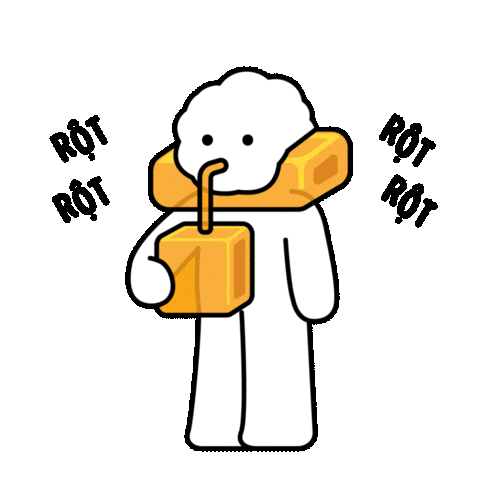 Milk Drinking Sticker