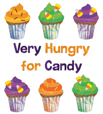 Very Hungry Halloween Candy Sticker by PenguinKids