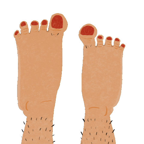 Nails Legs Sticker
