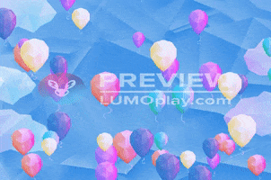 Balloon Pop Wall Ball GIF by LUMOplay