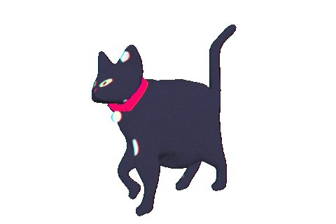animated cat walking gif