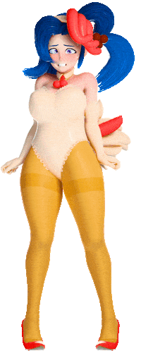 Awkward Anime Girl Sticker