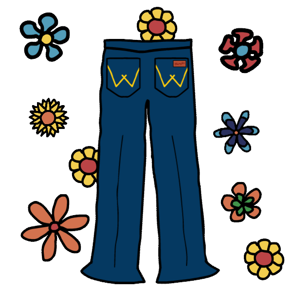 wrangler jeans sticker