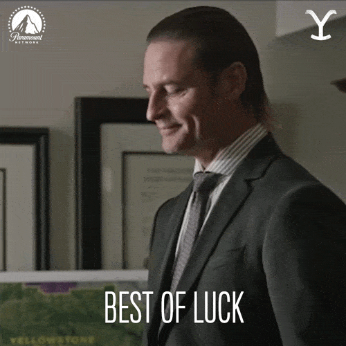 Giphy - Paramount Network Good Luck GIF by Yellowstone