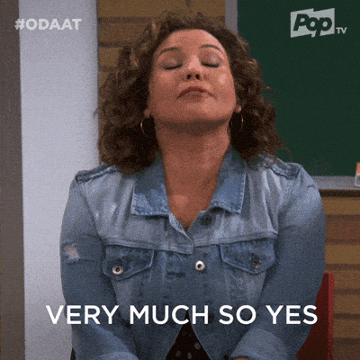Giphy - Pop Tv Yes GIF by One Day At A Time