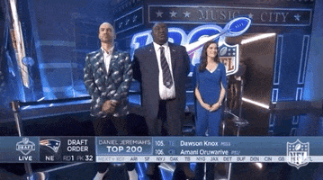surprised nfl draft GIF by NFL