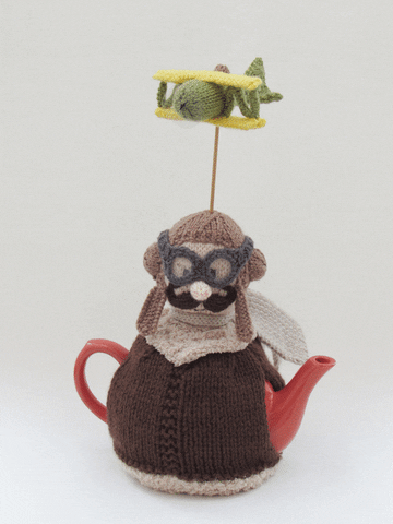 TeaCosyFolk pilot knitting teacosyfolk tea cosy GIF