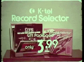 scottok records k-tel record selector GIF
