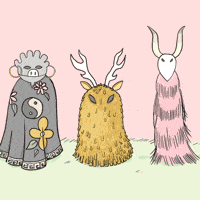 Creepy Cute Pink GIF by Stefanie Shank