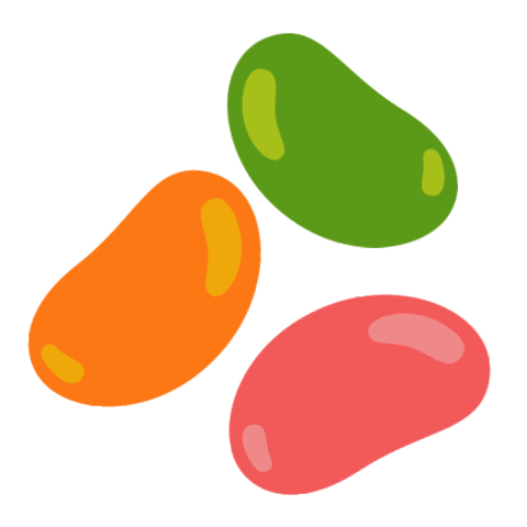 Jelly Beans Candy Sticker by Home Brew Agency for iOS & Android | GIPHY
