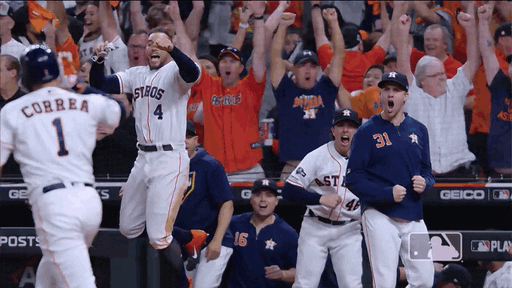 Happy Carlos Correa GIF by MLB - Find & Share on GIPHY