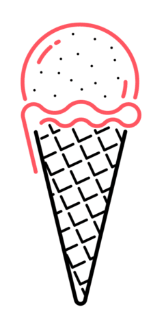 Melting Ice Cream Sticker by HiddenVienna
