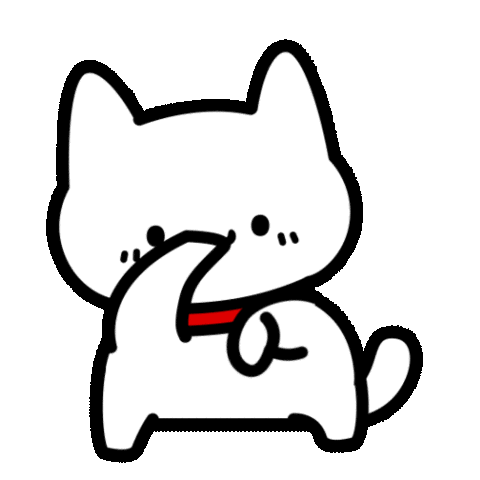 White Cat Dance Sticker by Lord Tofu Animation