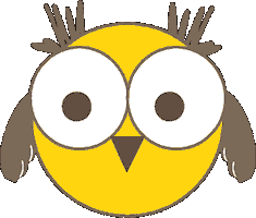 Sleepy Owl Sticker by Parco Gran Paradiso