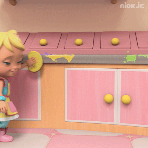 clean up cooking GIF by Nick Jr