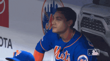 Fired Up Reaction GIF by New York Mets