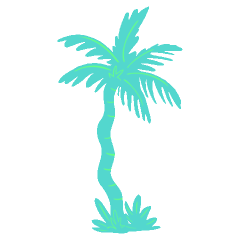 Vibing Palm Tree Sticker