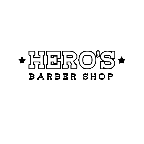 Hero's Barber Shop Sticker
